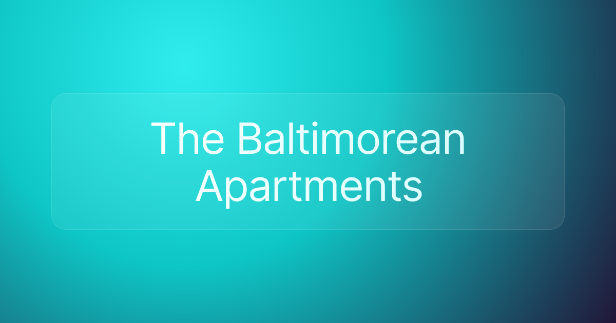 The Baltimorean Apartments