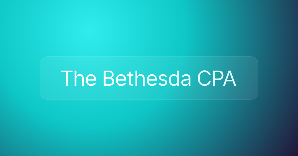 The Bethesda CPA