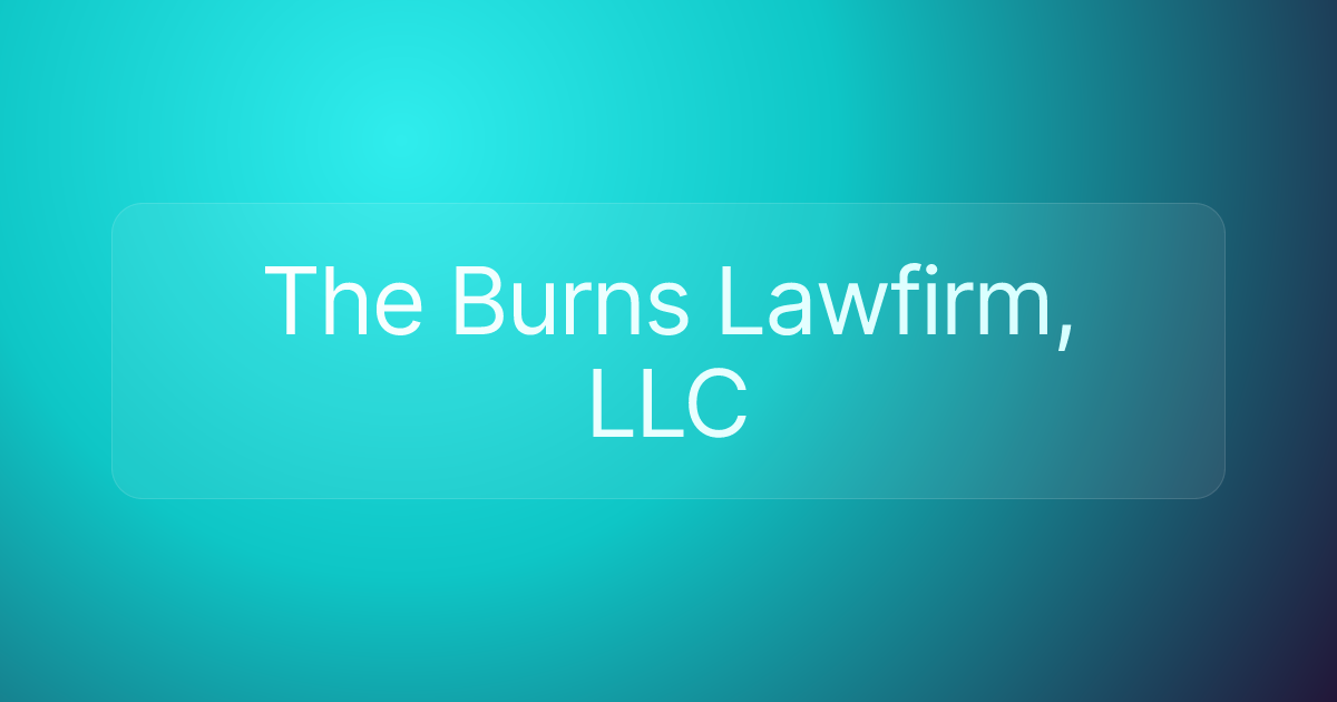 The Burns Lawfirm, LLC