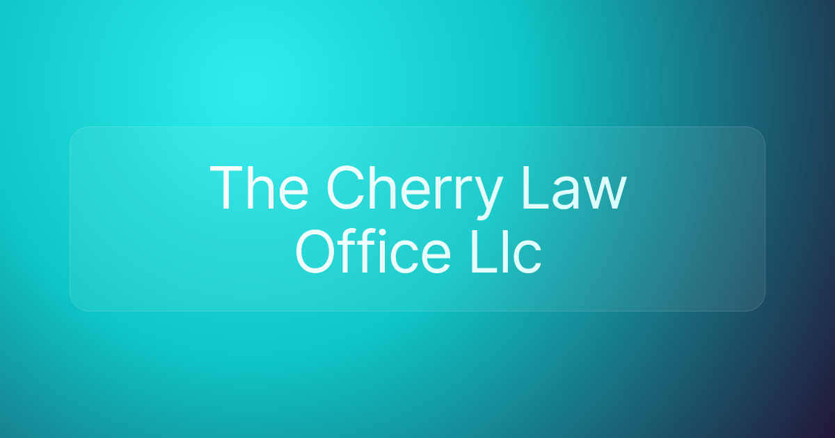 The Cherry Law Office Llc