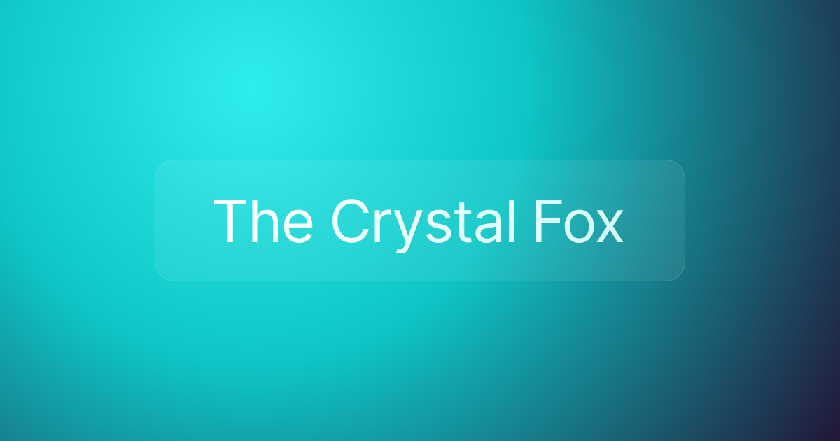 The Crystal Fox