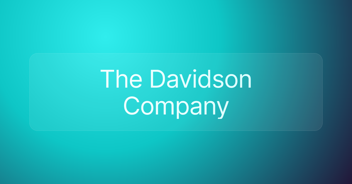 The Davidson Company