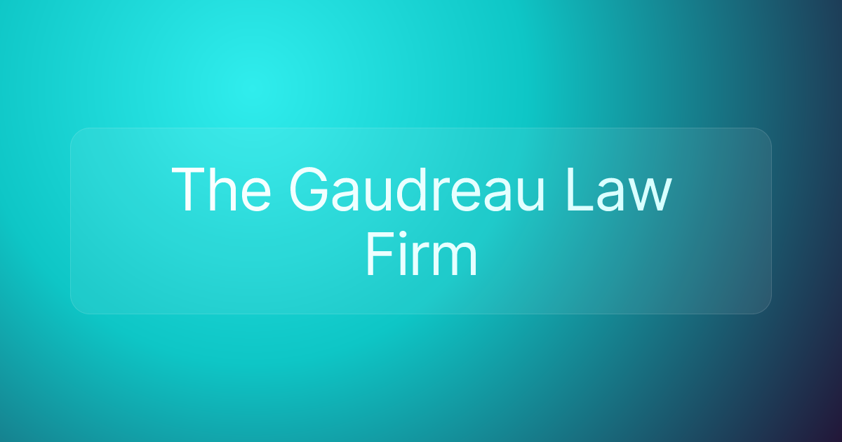 The Gaudreau Law Firm