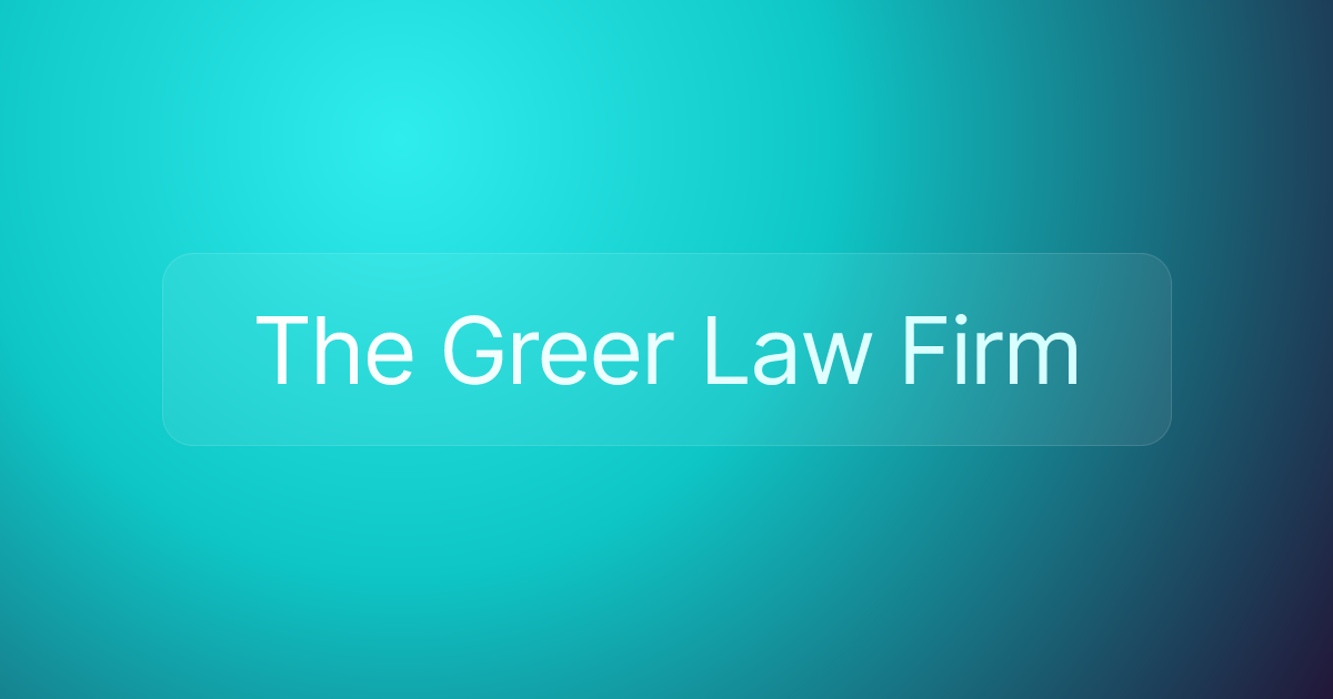 The Greer Law Firm