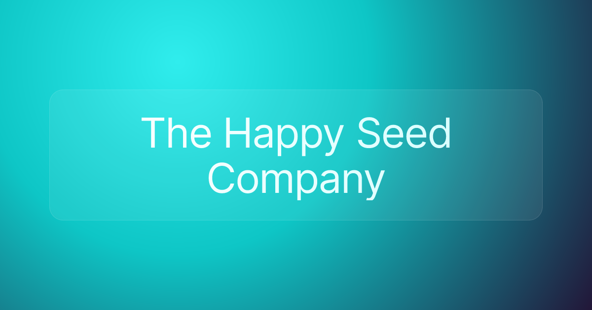 The Happy Seed Company