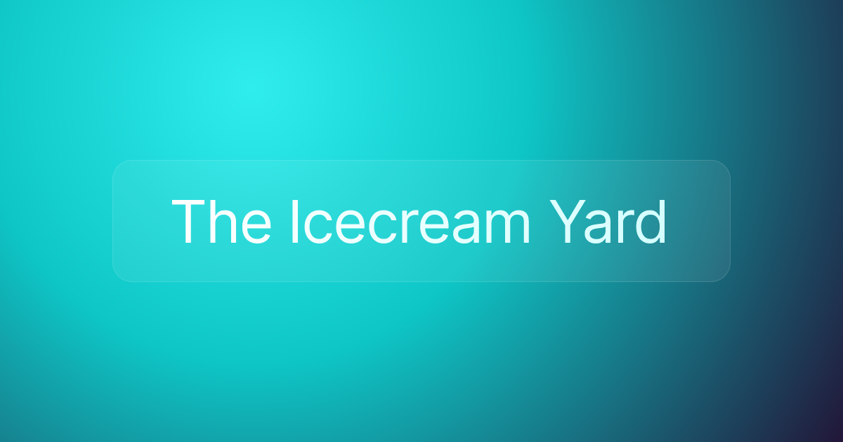 The Icecream Yard