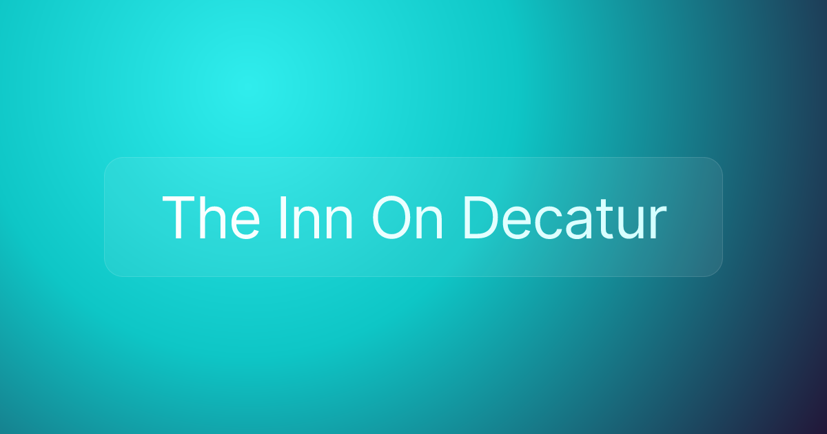 The Inn On Decatur