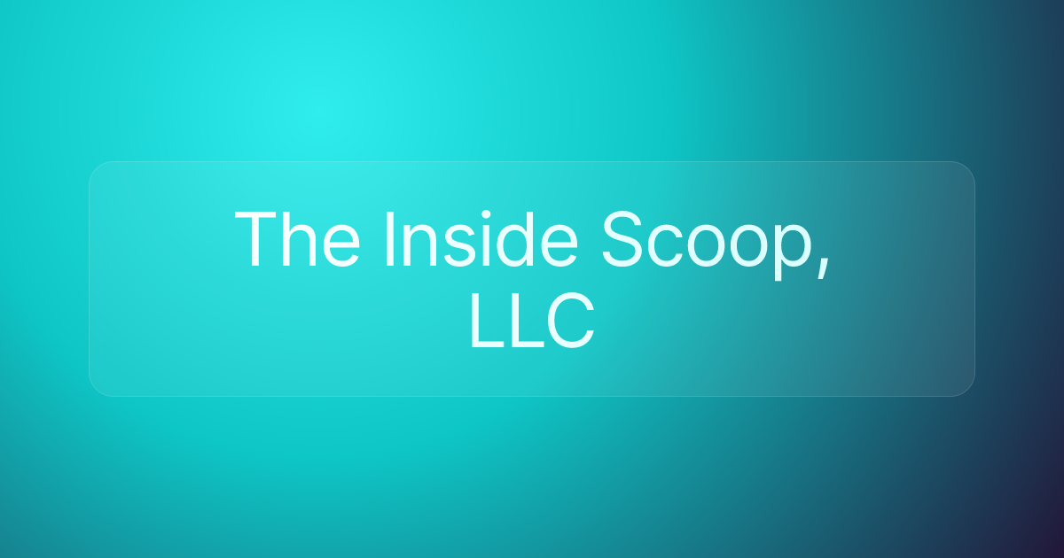 The Inside Scoop, LLC