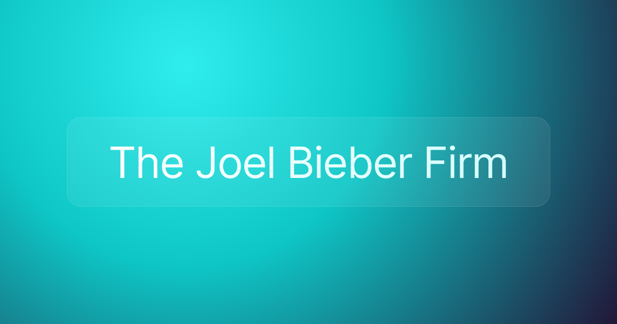 The Joel Bieber Firm