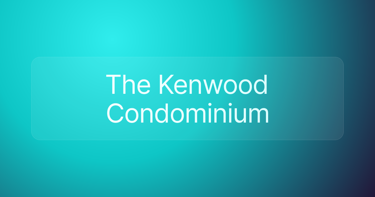 The Kenwood Condominium