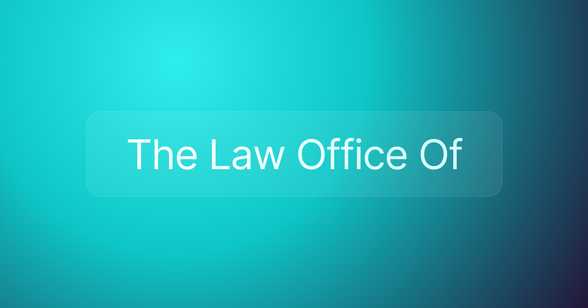 The Law Office Of