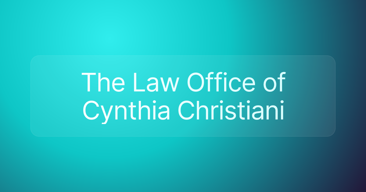 The Law Office of Cynthia Christiani