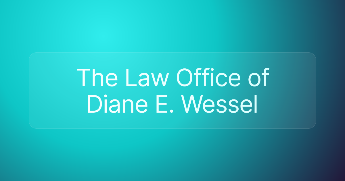The Law Office of Diane E. Wessel