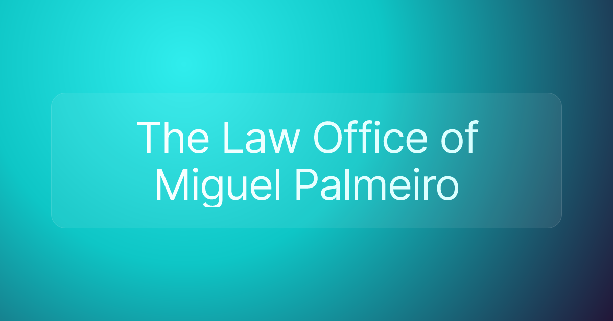 The Law Office of Miguel Palmeiro