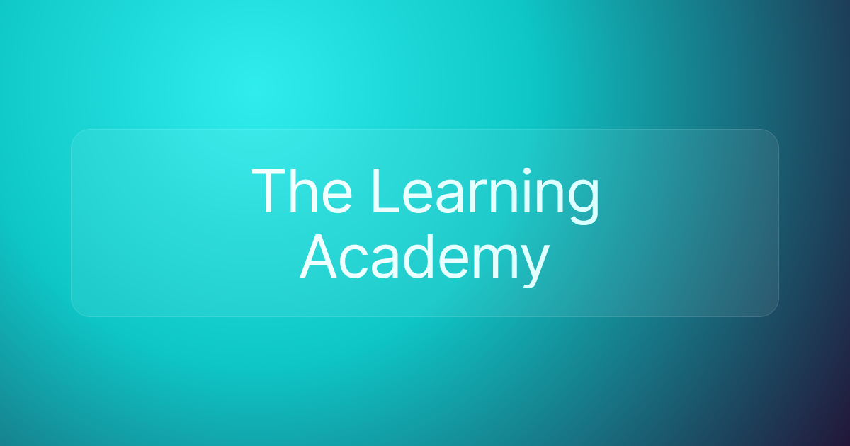 The Learning Academy