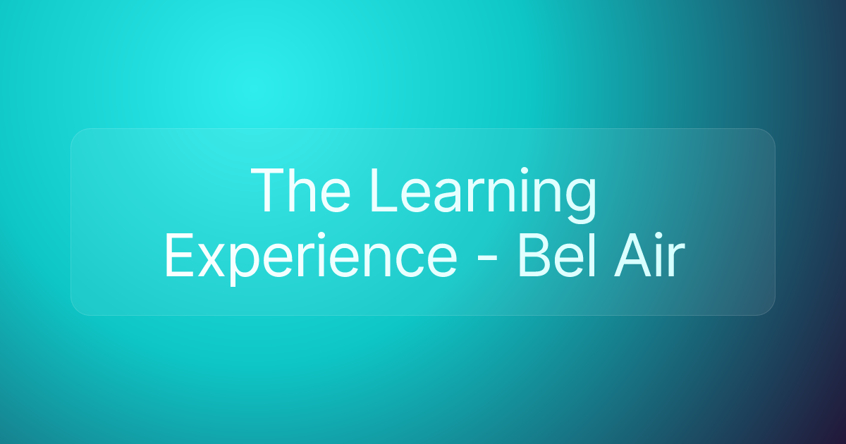 The Learning Experience - Bel Air