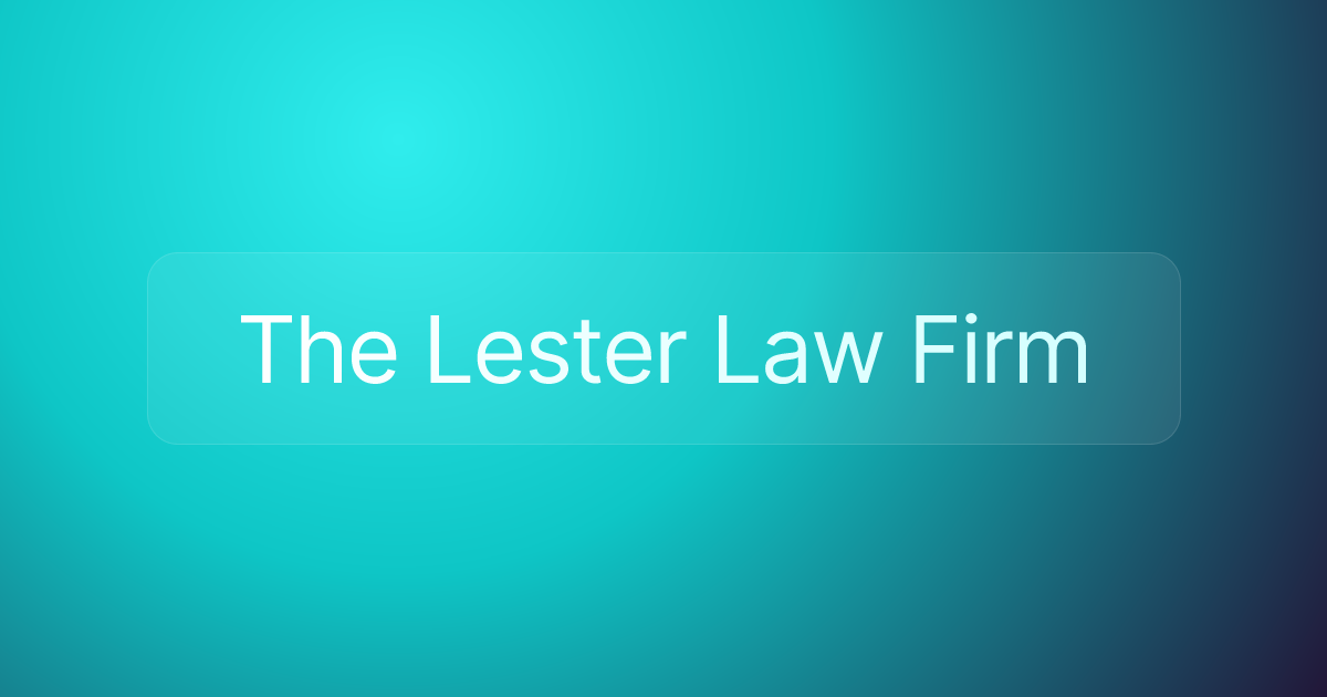 The Lester Law Firm