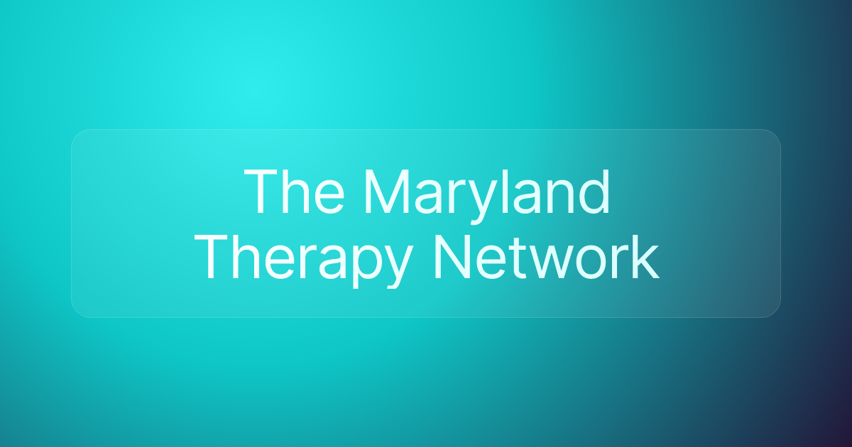 The Maryland Therapy Network