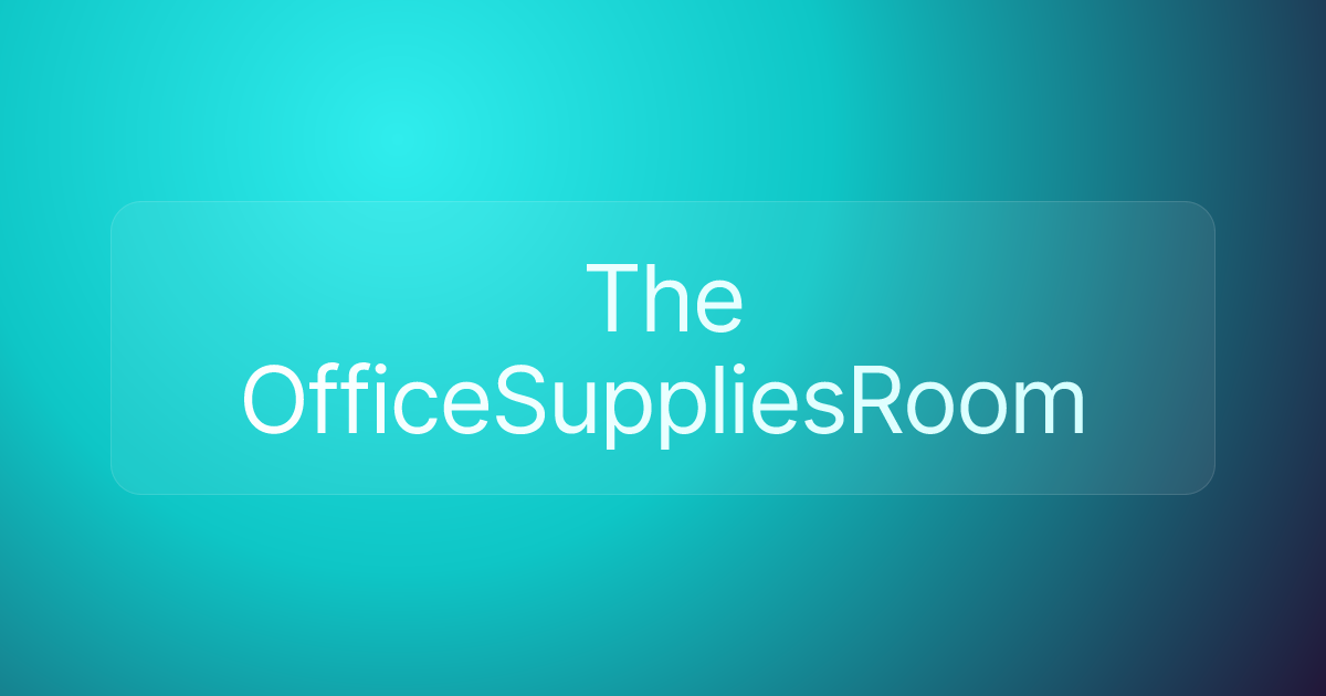 The OfficeSuppliesRoom
