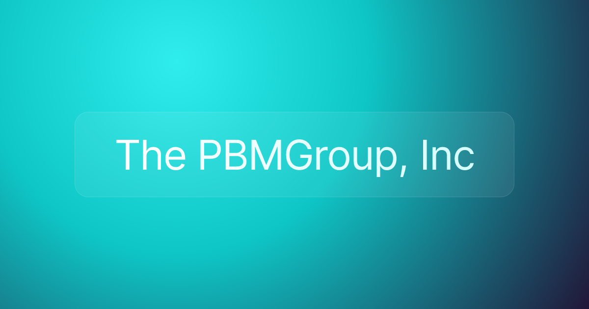 The PBMGroup, Inc