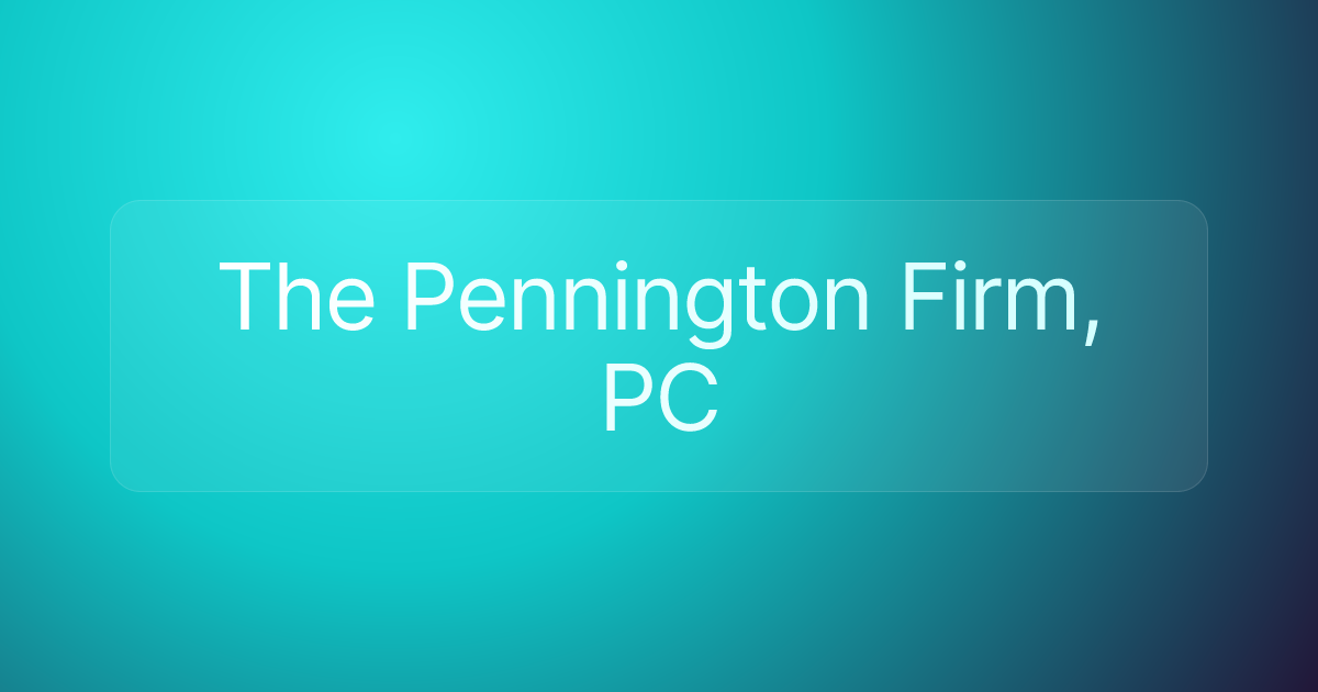 The Pennington Firm, PC
