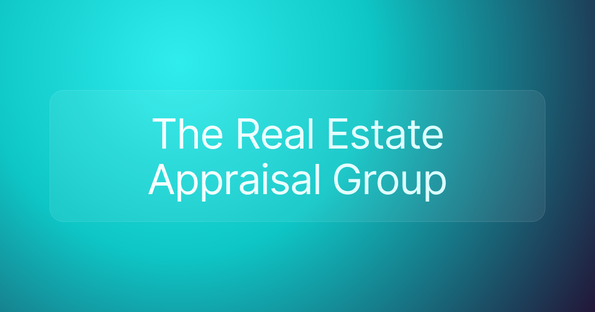 The Real Estate Appraisal Group
