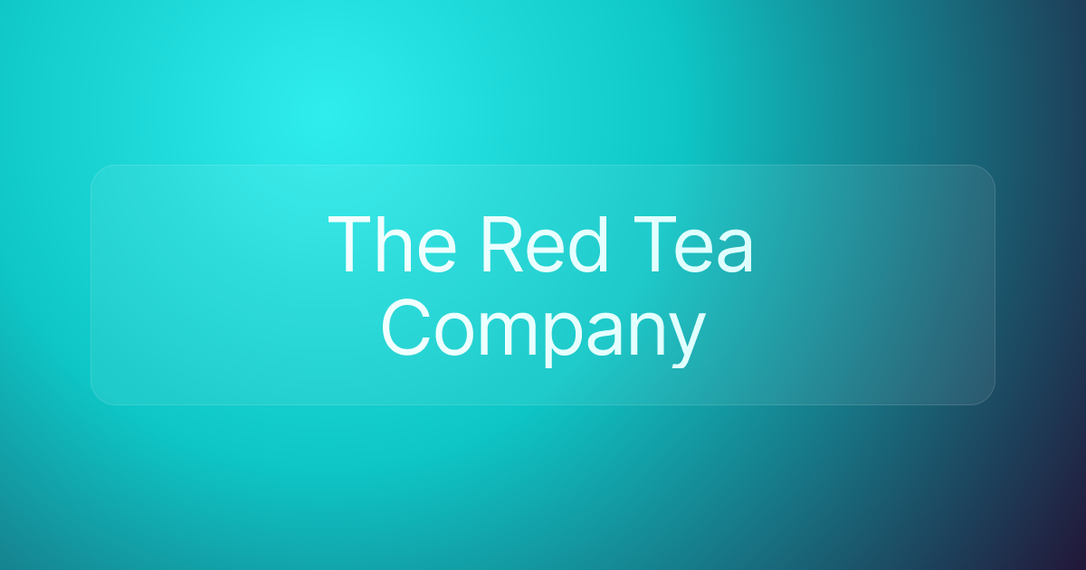 The Red Tea Company