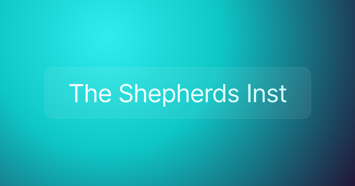 The Shepherds Inst