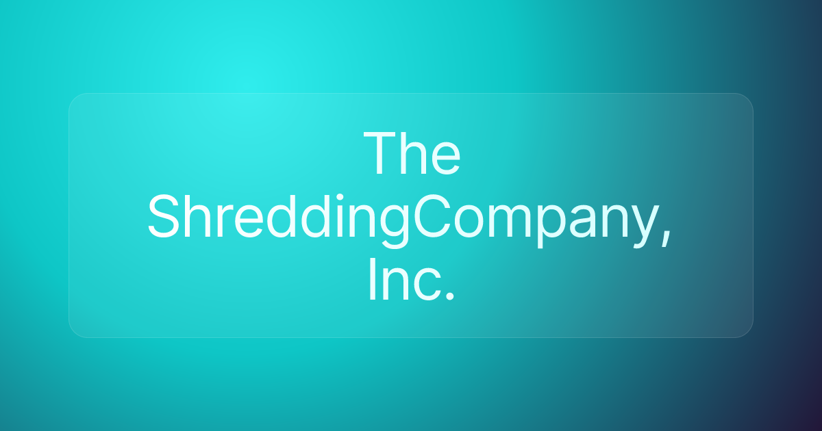The ShreddingCompany, Inc.