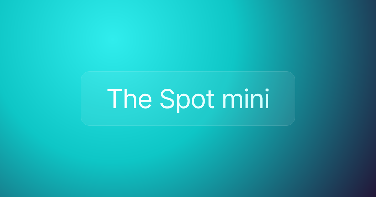The Spot mini