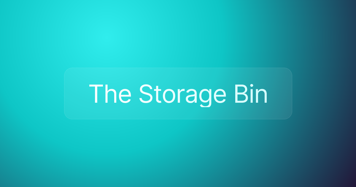 The Storage Bin