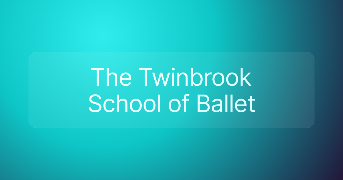 The Twinbrook School of Ballet