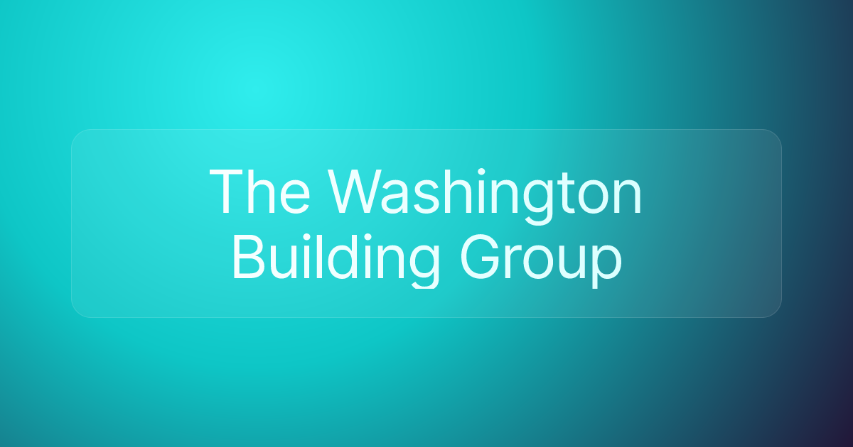 The Washington Building Group
