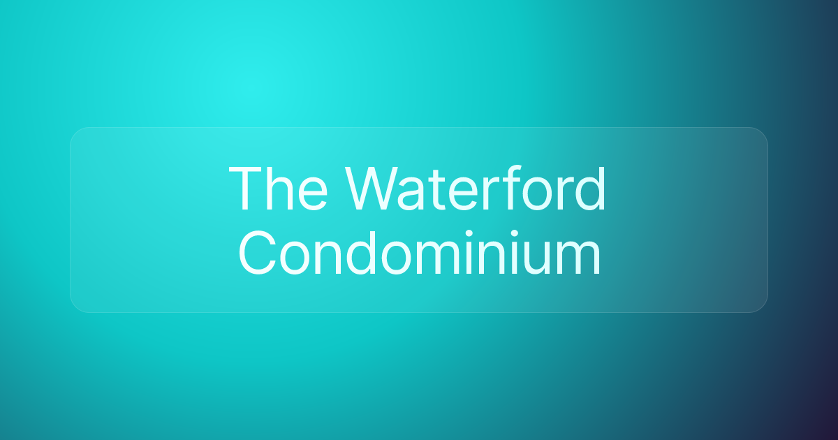 The Waterford Condominium