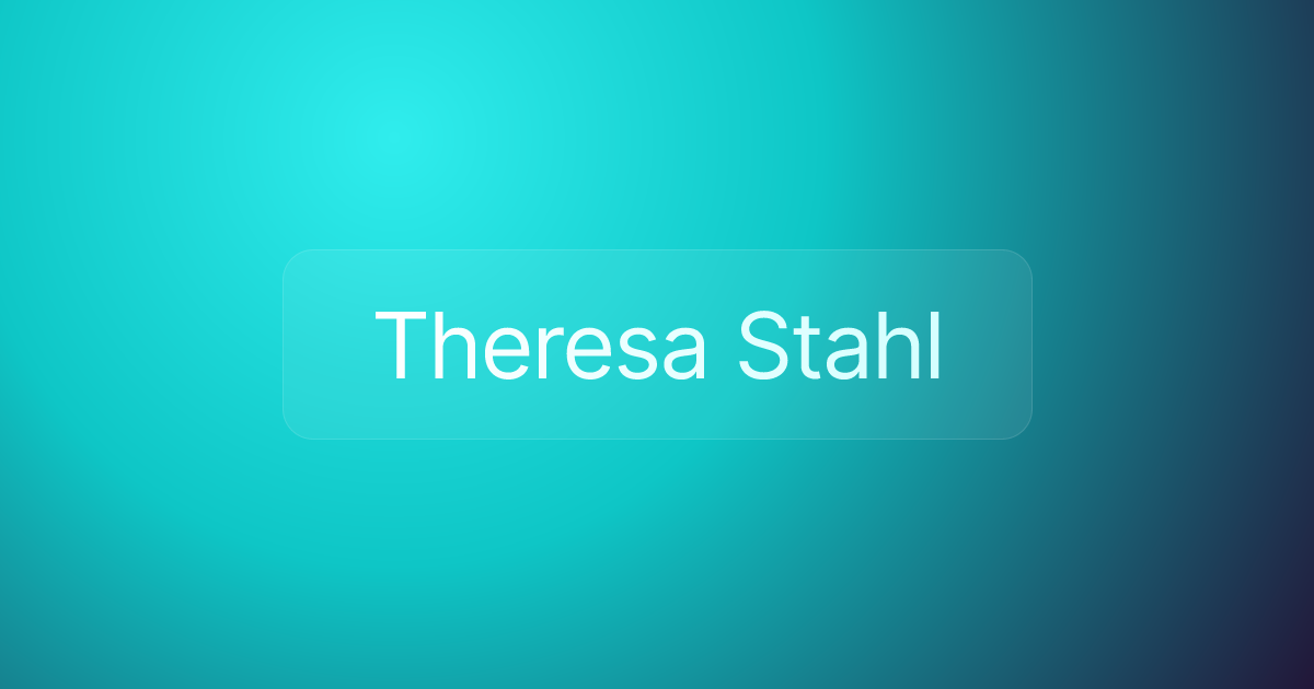 Theresa Stahl
