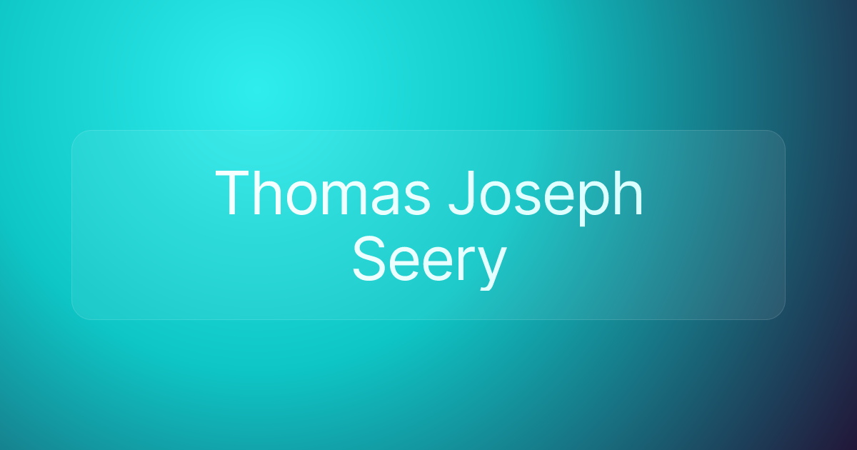 Thomas Joseph Seery