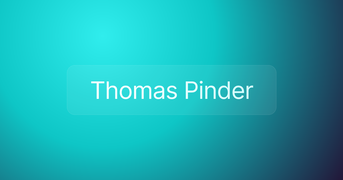 Thomas Pinder