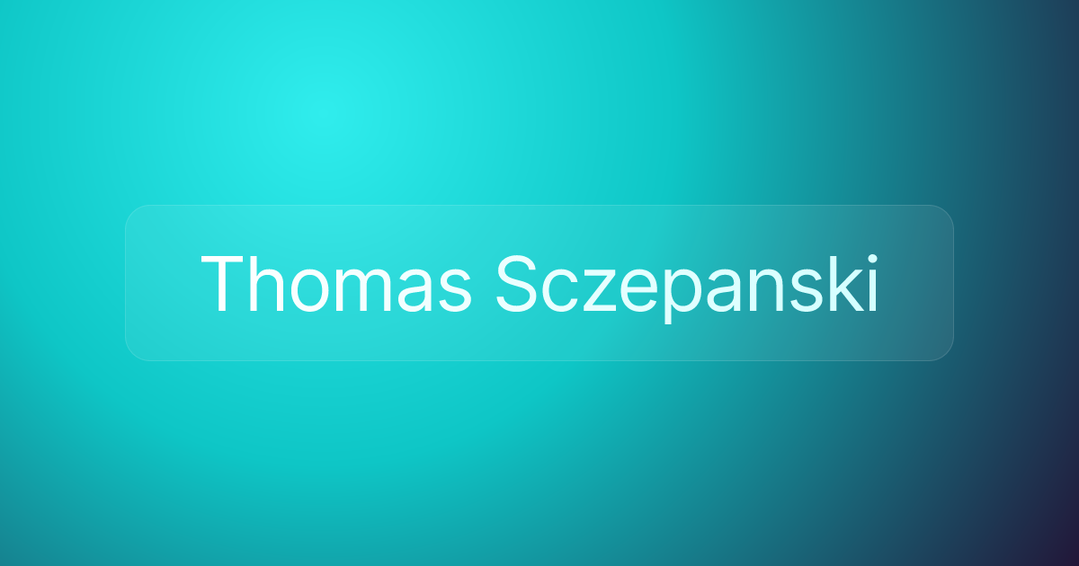Thomas Sczepanski