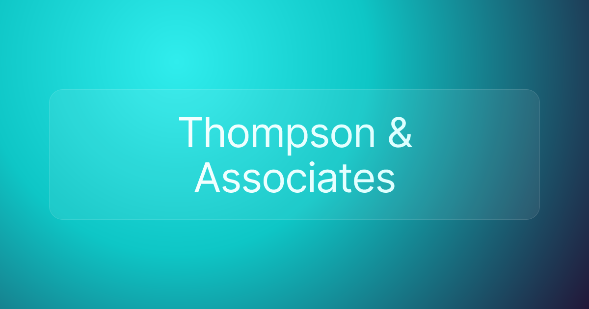 Thompson & Associates