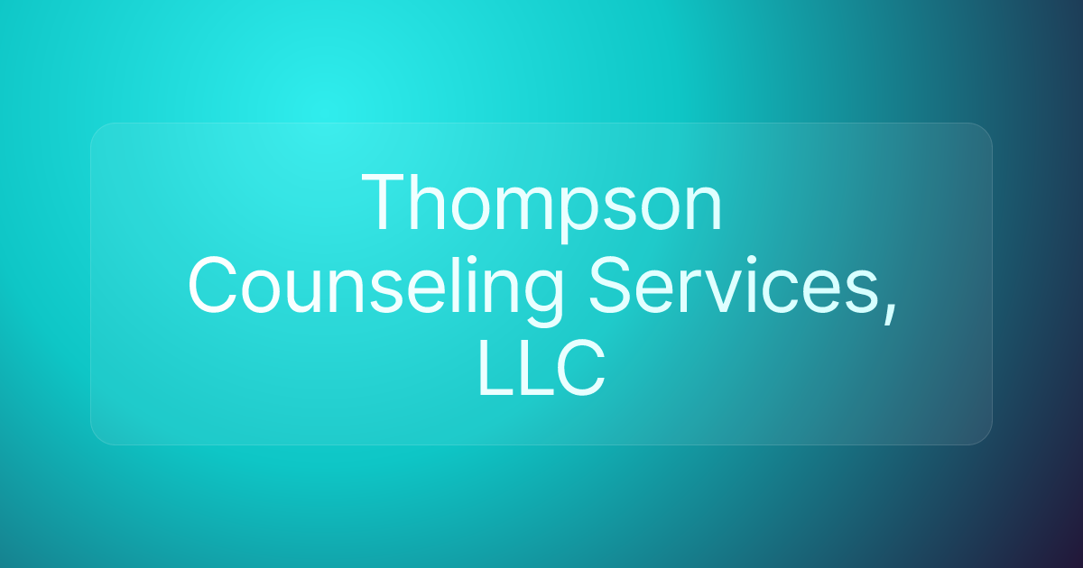 Thompson Counseling Services, LLC