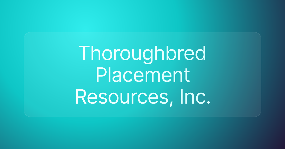 Thoroughbred Placement Resources, Inc.