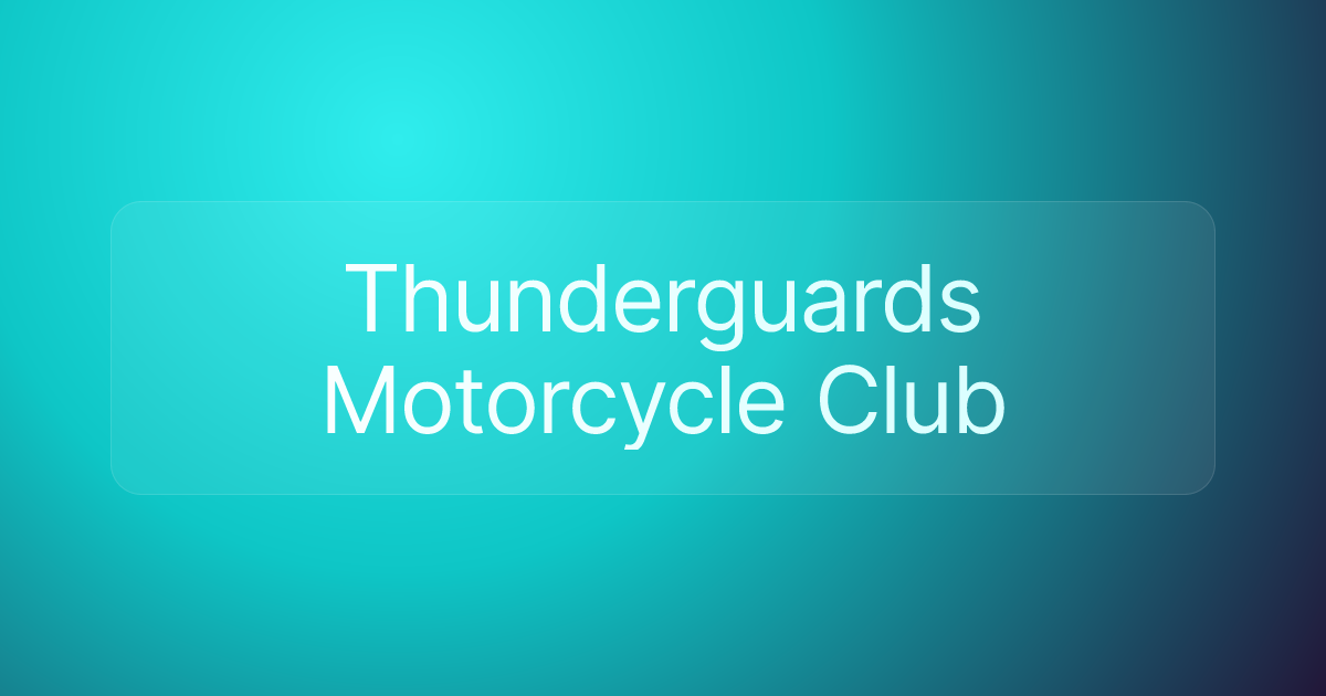 Thunderguards Motorcycle Club