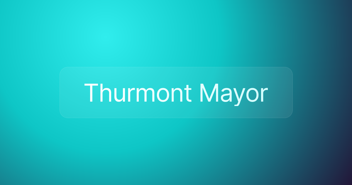 Thurmont Mayor