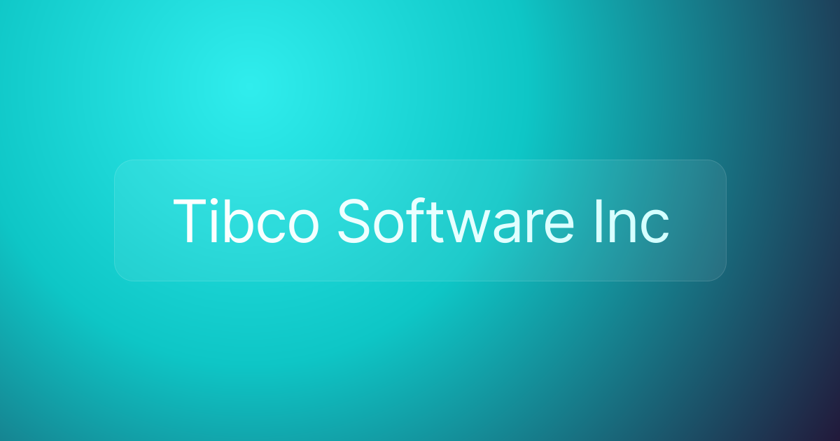 Tibco Software Inc