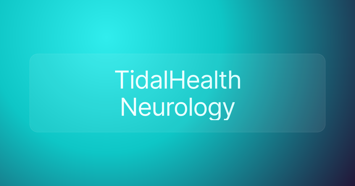 TidalHealth Neurology