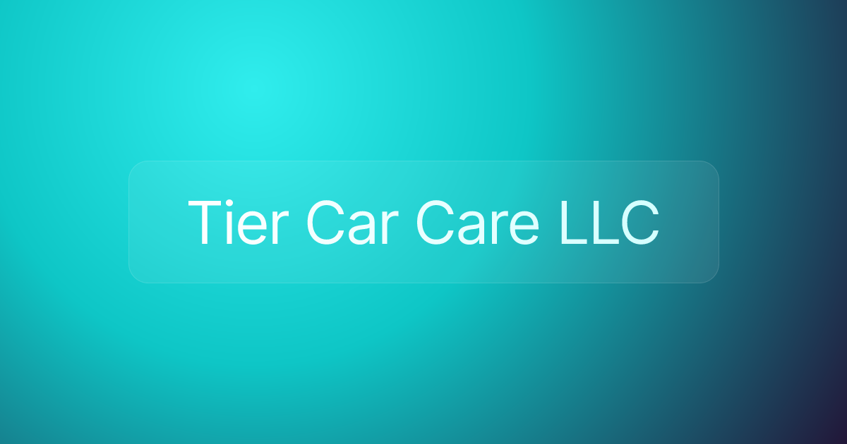 Tier Car Care LLC