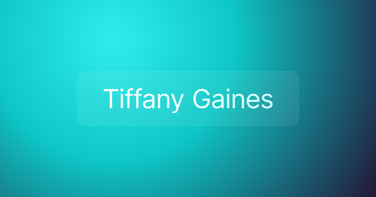 Tiffany Gaines