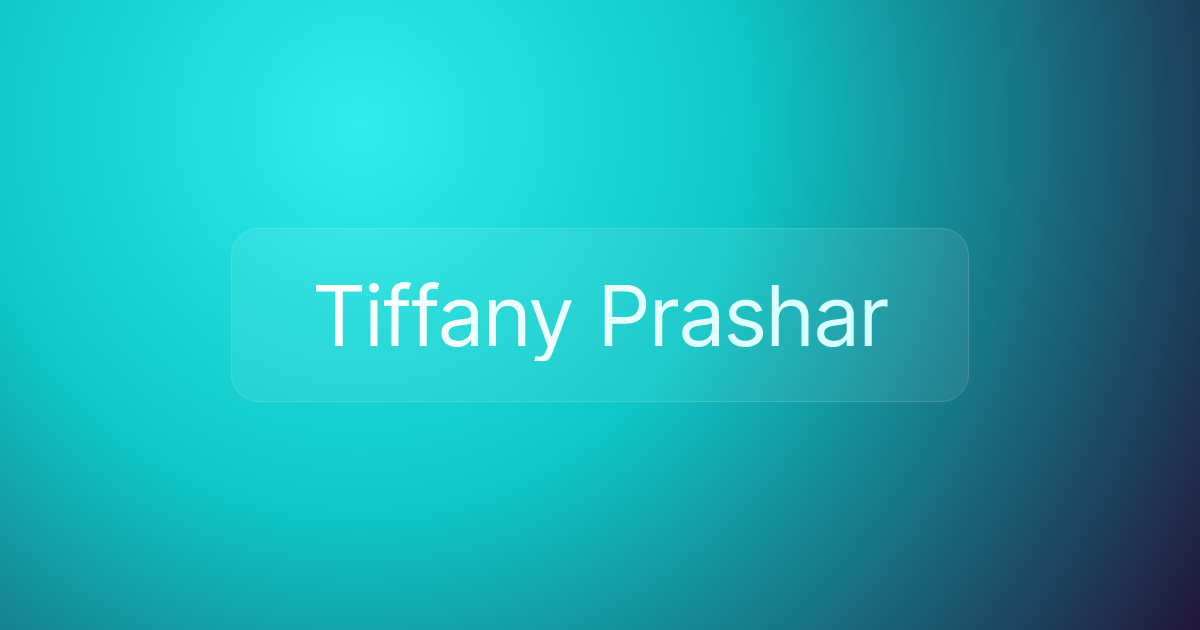Tiffany Prashar