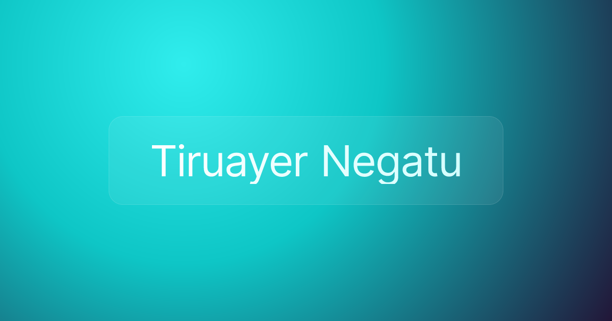 Tiruayer Negatu