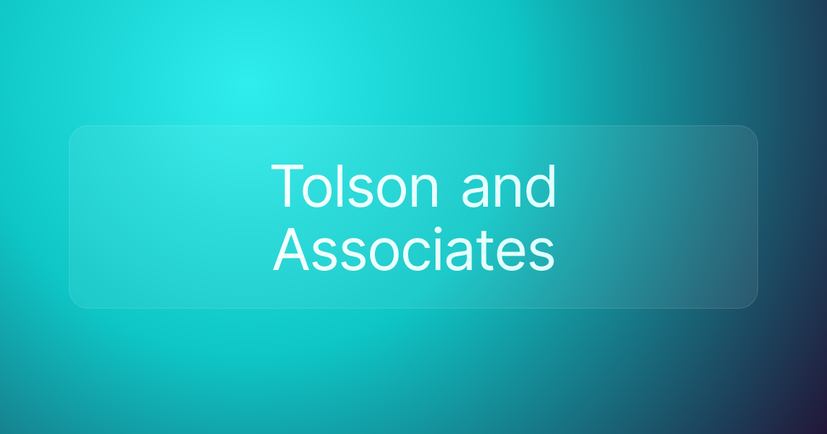 Tolson and Associates